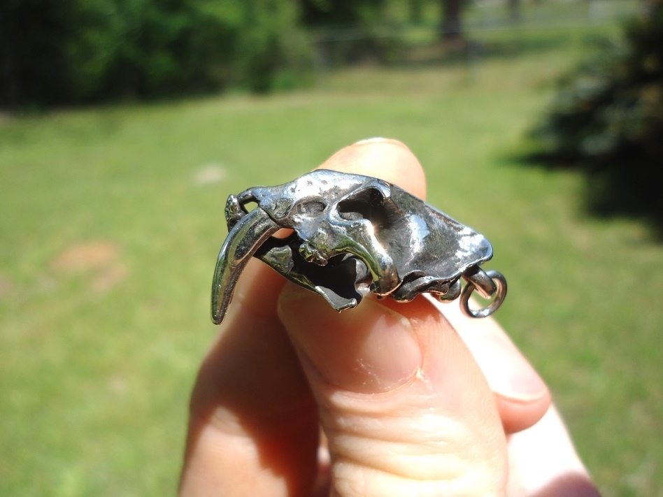 Large image 1 Saber Cat Skull Pendant