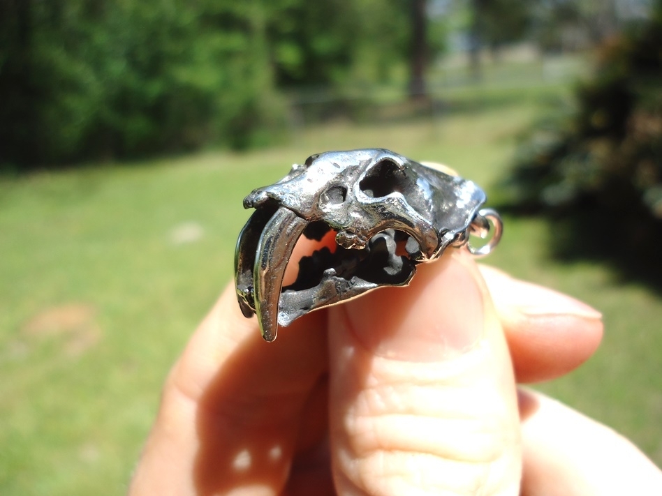 Large image 4 Saber Cat Skull Pendant