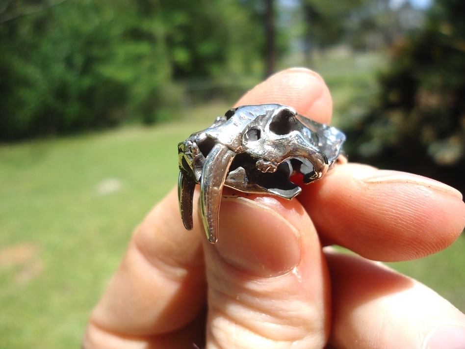 Large image 5 Saber Cat Skull Pendant